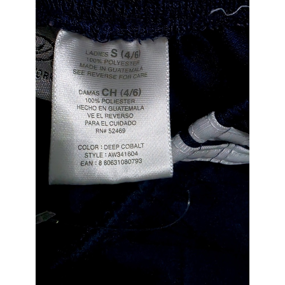 Athletic Works Navy Blue Striped Wide Leg Track‎ Pants Womens Small 4-6 A11 - Picture 9 of 10